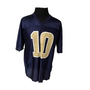 NFL Players ST. LOUIS LOS ANGELES LA RAMS #10 Mark Bulger Large Blue Gold Jersey
